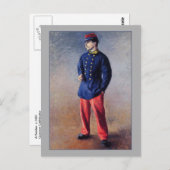 Een soldaat van Gustave Caillebotte Fine Art Briefkaart (Voorkant / Achterkant)