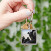 Een soldaat zorgt voor veiligheid sleutelhanger (Hand)