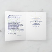 Een solitair leven Religieuze Kerst Kaart Dark Bl (Binnen)