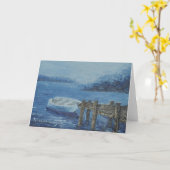 Een somber Wenskaart van het Dok Kaart (Gele Bloem)