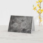 "Een Sombere Bijeenkomst" Condoleancekaart Kaart (Gele Bloem)