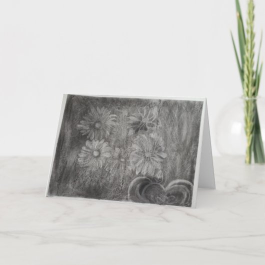 "Een Sombere Bijeenkomst" Condoleancekaart Kaart (Voorkant)