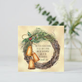 EEN SON GEGEVEN kerstgeschrift met een grote elega Feestdagenkaart (Staand voorkant)