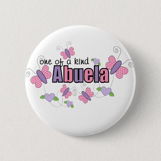 Een soort Abuela Ronde Button 5,7 Cm (Voorkant)