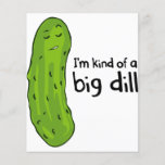 Een soort Big Deal Dill Pickle Flyer<br><div class="desc">Over dit ontwerp: Dit pekeltje zegt terecht: "Ik ben een soort grote dill." Pak het? We wisten dat je dat zou doen. De enige dubbele ingang. Classic! Wat een verborgen komkommer!</div>