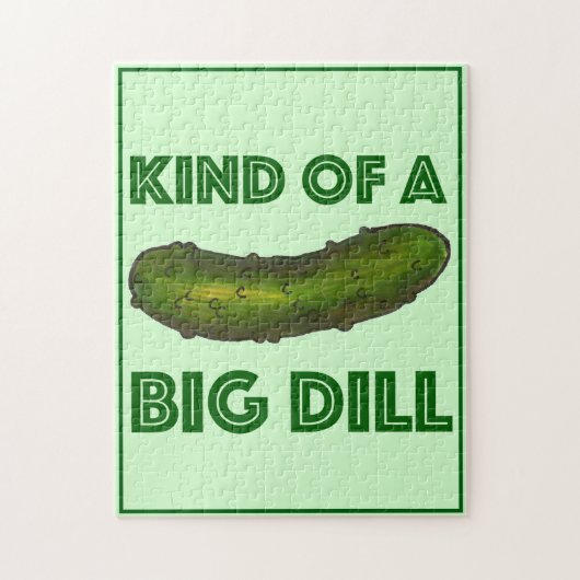 Een soort Big (Deal) Green Kosher Dill Pickle Legpuzzel (Verticaal)