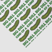 Een soort Big Dill (Deal) Green Kosher Deli Pickle Tissuepapier (Detail)
