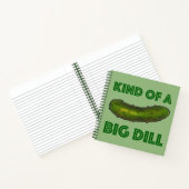Een soort Big Dill (Deal) Green Kosher Pickle Notitieboek (Binnen)