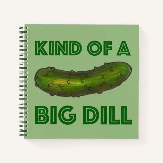 Een soort Big Dill (Deal) Green Kosher Pickle Notitieboek (Voorkant)
