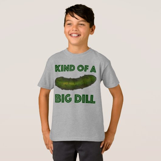 Een soort Big Dill (Deal) Green Kosher Pickle T-shirt (Voorkant volledig)