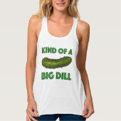 Een soort Big Dill (Deal) Green Kosher Pickle Tanktop (Voorkant)