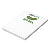 Een soort Big Dill (Deal) Green Kosher Sour Pickle Notitieblok (Linkerzijde)