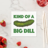 Een soort Big Dill (Deal) Green Pickle Napkin Servet (Insitu)