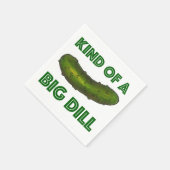 Een soort Big Dill (Deal) Green Pickle Napkin Servet (Hoek)