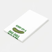 Een soort Big Dill (Deal) Kosher Deli Green Pickle Post-it® Notes (Schuin)