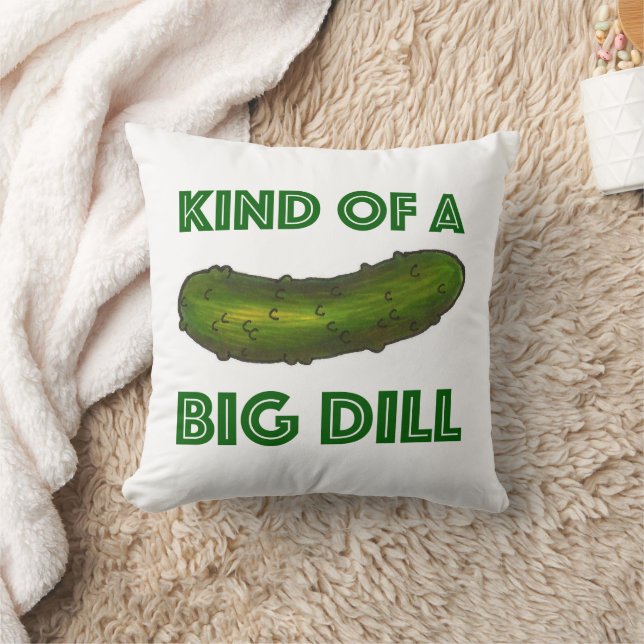 Een soort Big Dill (Deal) Kosher Pickle Foodie Kussen (Deken)