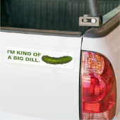 Een soort Big Dill Pickle Green Sour Pickles Deli Bumpersticker (Op Truck)