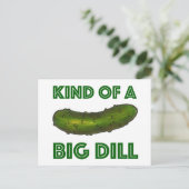 Een soort Briefkaart van de Big Dill (Deal) Kosher (Staand voorkant)