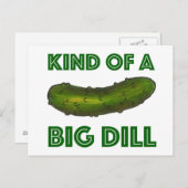 Een soort Briefkaart van de Big Dill (Deal) Kosher (Voorkant / Achterkant)