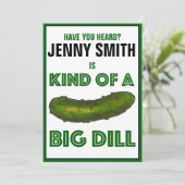 Een soort Groot Afstuderen van de Dill (Deal) Groe Kaart (Staand voorkant)