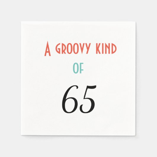 Een soort groovy van 65 servet (Voorkant)