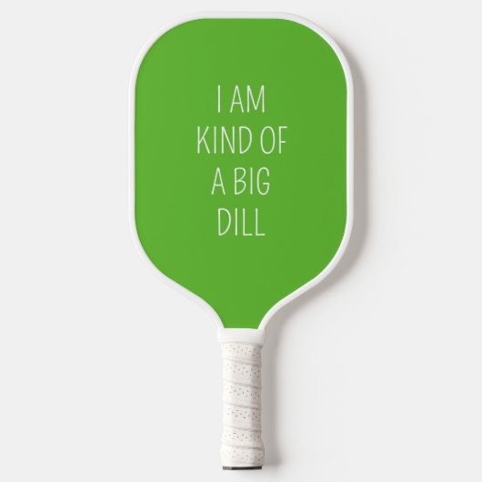Een soort grote dille pickleball paddle (Voorkant)