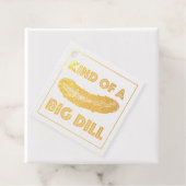 Een soort grote kosher Dill Pickle Congrats Bedankjes Labels (Met doos)