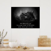 Een soort kat haiku poster (Keuken)