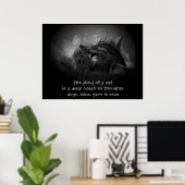 Een soort kat haiku poster (Thuiskantoor)