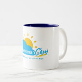 Een soort koffie-mok tweekleurige koffiemok (Voorkant rechts)