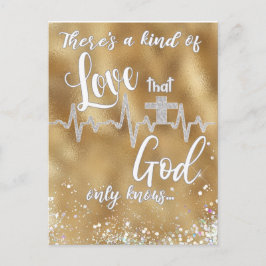 Een soort liefde die alleen God Christelijk kent Briefkaart