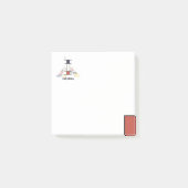 Een soort modern kunstmonogram. Brief I Post-it® Notes (Voorkant)