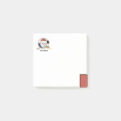 Een soort modern kunstmonogram. Brief Q Post-it® Notes (Voorkant)