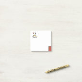 Een soort modern kunstmonogram. Brief R Post-it® Notes (Op bureau)