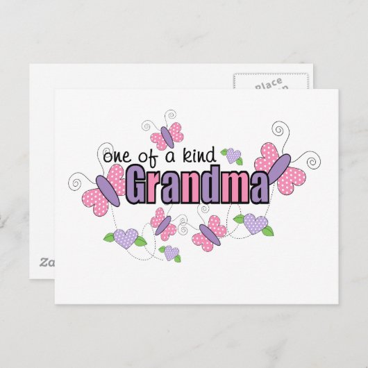 Een soort oma briefkaart (Voorkant / Achterkant)