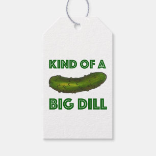 Een soort van Big Dill (Deal) Green Pickle Congrat Cadeaulabel