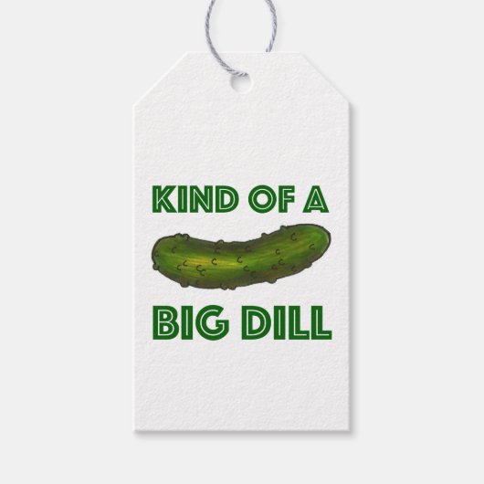 Een soort van Big Dill (Deal) Green Pickle Congrat Cadeaulabel (Voorkant)