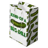 Een soort van Big Dill (Deal) Green Pickle Congrat Medium Cadeauzakje (Achterkant Gekanteld)