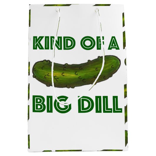 Een soort van Big Dill (Deal) Green Pickle Congrat Medium Cadeauzakje (Voorkant)