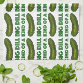 Een soort van Big Dill (Deal) Green Pickle Towel Theedoek (Gevouwen)