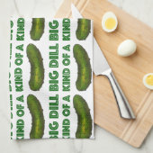 Een soort van Big Dill (Deal) Green Pickle Towel Theedoek (Quarter Fold)