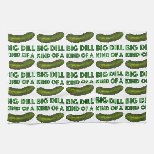Een soort van Big Dill (Deal) Green Pickle Towel Theedoek (Horizontaal)