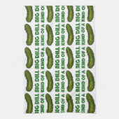 Een soort van Big Dill (Deal) Green Pickle Towel Theedoek (Verticaal)