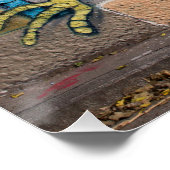 Een soort van bruinvissen met taartjes poster (Hoek)