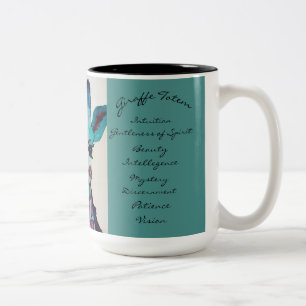 Een soort Waterverf-Giraffe-koffie-Mok Tweekleurige Koffiemok
