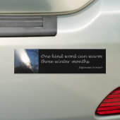 Eén soort woord bumpersticker (Op auto)
