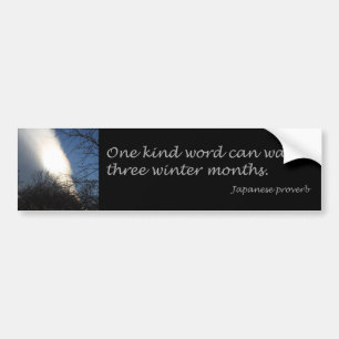 Eén soort woord bumpersticker