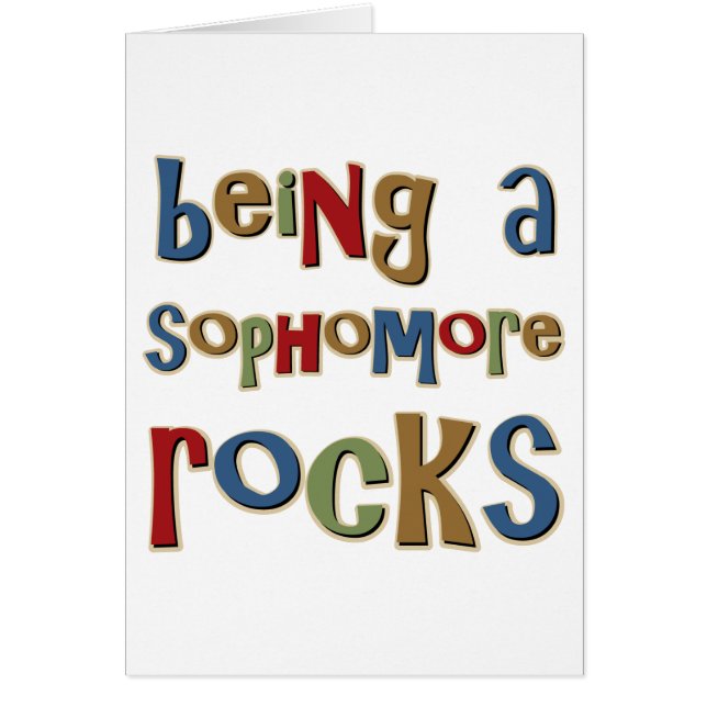 Een Sophomore Rocks (Voorkant)