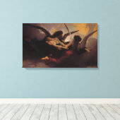 Een Soul die naar de hemel is gebracht door Bougue Canvas Afdruk (Insitu (Houten vloer))