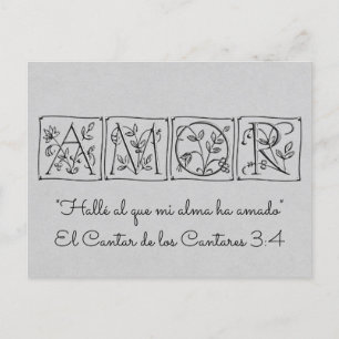 Eén Soul Loves~Save Date~Spain gevonden Aankondigingskaart